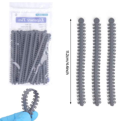1000PCS Dental Ligature Ties  Elastic Ring Rubber Tie O Ring For Teeth
