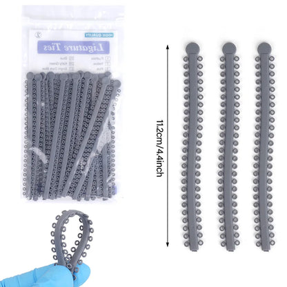 1000PCS Dental Ligature Ties  Elastic Ring Rubber Tie O Ring For Teeth