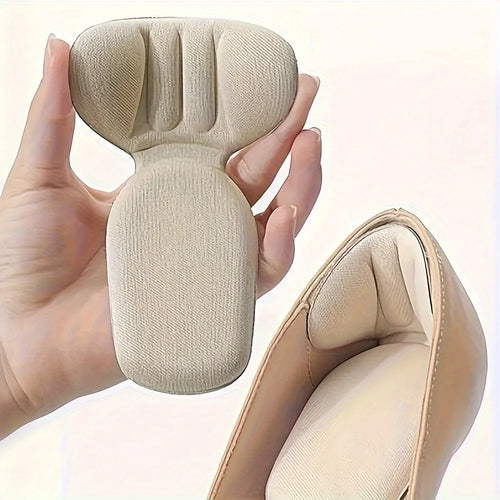 Double-Layer Thick T-Shaped Foam Heel Pad And Heel Cup - Soft,