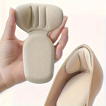Double-Layer Thick T-Shaped Foam Heel Pad And Heel Cup - Soft,