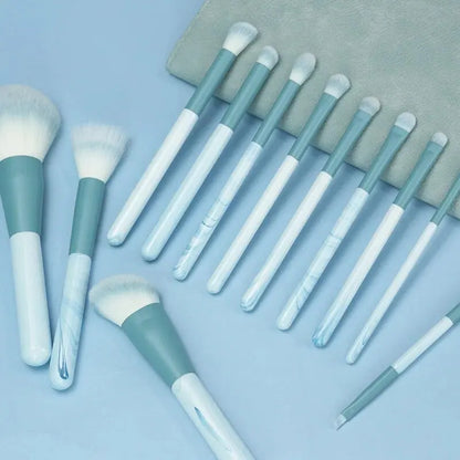 12PCS Makeup Brush Set Ultra Soft Powder Makeup Tools Beginner Point