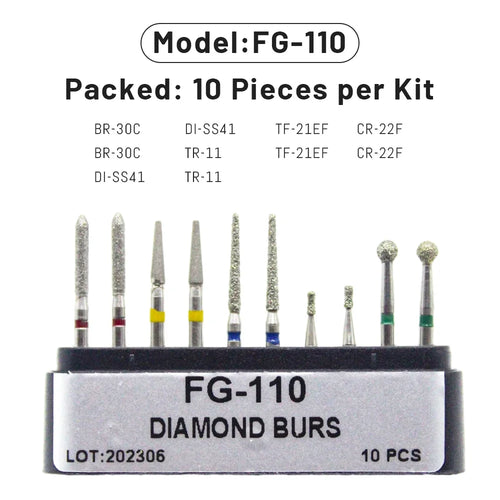 AG 1 Box Dental Diamond Burs Drill for High Speed Handpiece Dentist