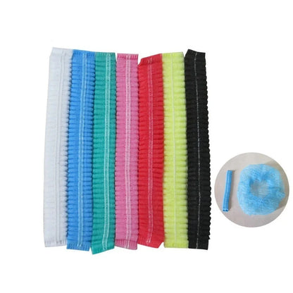 100 PCS Disposable Microblading Non Woven Fabric Makeup Hair Net Cap
