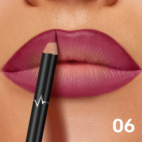 Pudaier 6-Color Waterproof Matte Lip Liner - Long-Lasting,