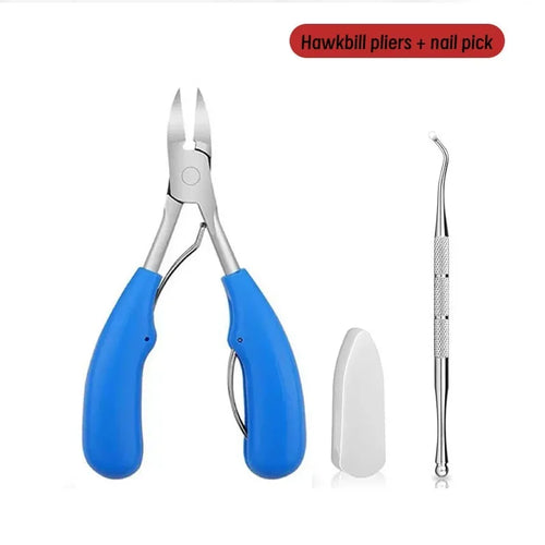 Nail Clippers Professional Hawkbill with Nail Pick Trimmer for Ingrown