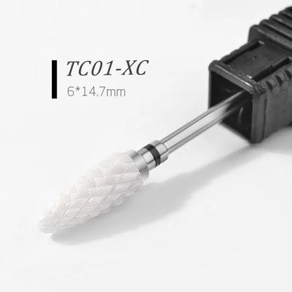 Ceramic Nail Drill Bits Milling Cutter Nail Files Grinding Head