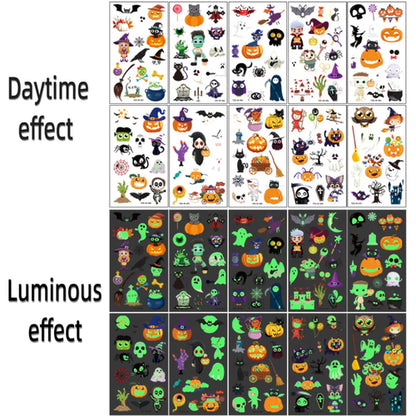 Luminous Temporary Tattoos Stickers UV Glow Fluorescent in the Dark
