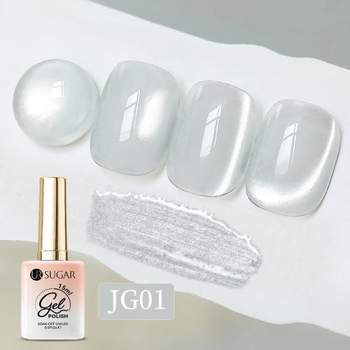 UR SUGAR 15ml Water Light Cat Magnetic Gel Nail Polish Champagne Semi