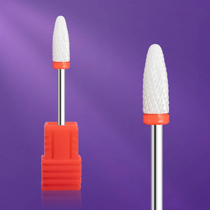 Ceramic Tungsten Carbide Nail Drill Bit Rotate Burr Milling Nail