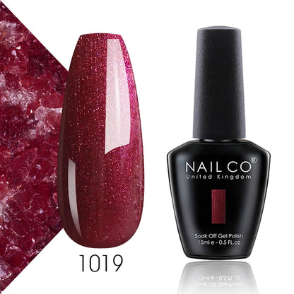 NAILCO 15ml Translucent Color Gel Nail Polish Vernis Semi Permanent UV