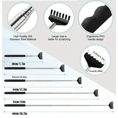 Telescopic Back Scratcher Ergonomic Back Scratchers Extendable Metal