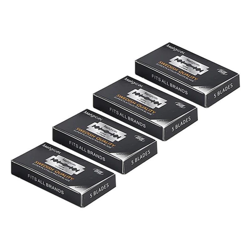 20 Pcs Double Edge Blade Stainless Steel Ultra-sharp Safety Razor