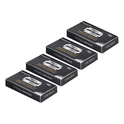 20 Pcs Double Edge Blade Stainless Steel Ultra-sharp Safety Razor