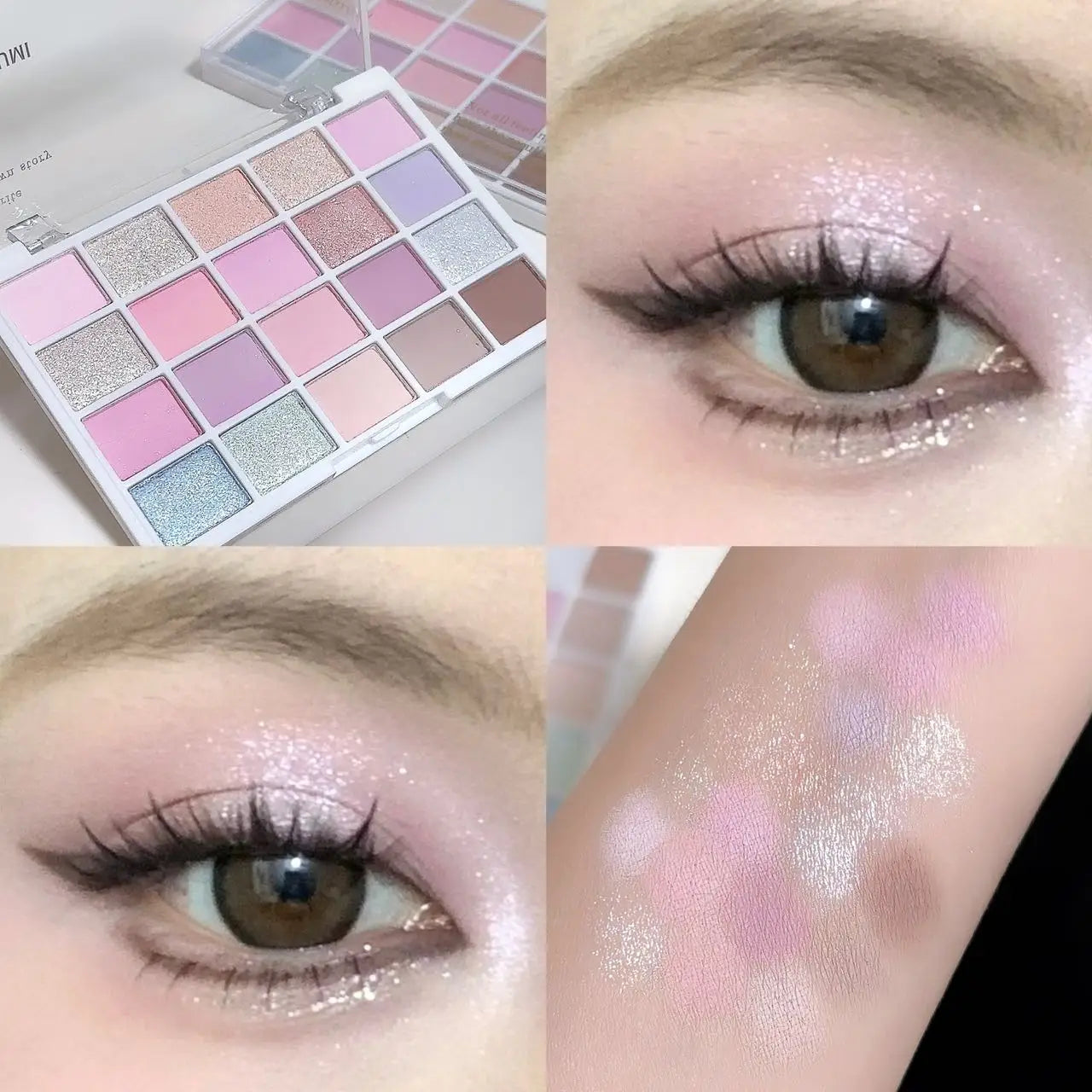 20-color eye shadow tray, cigarette powder, rose tray, warm and warm,