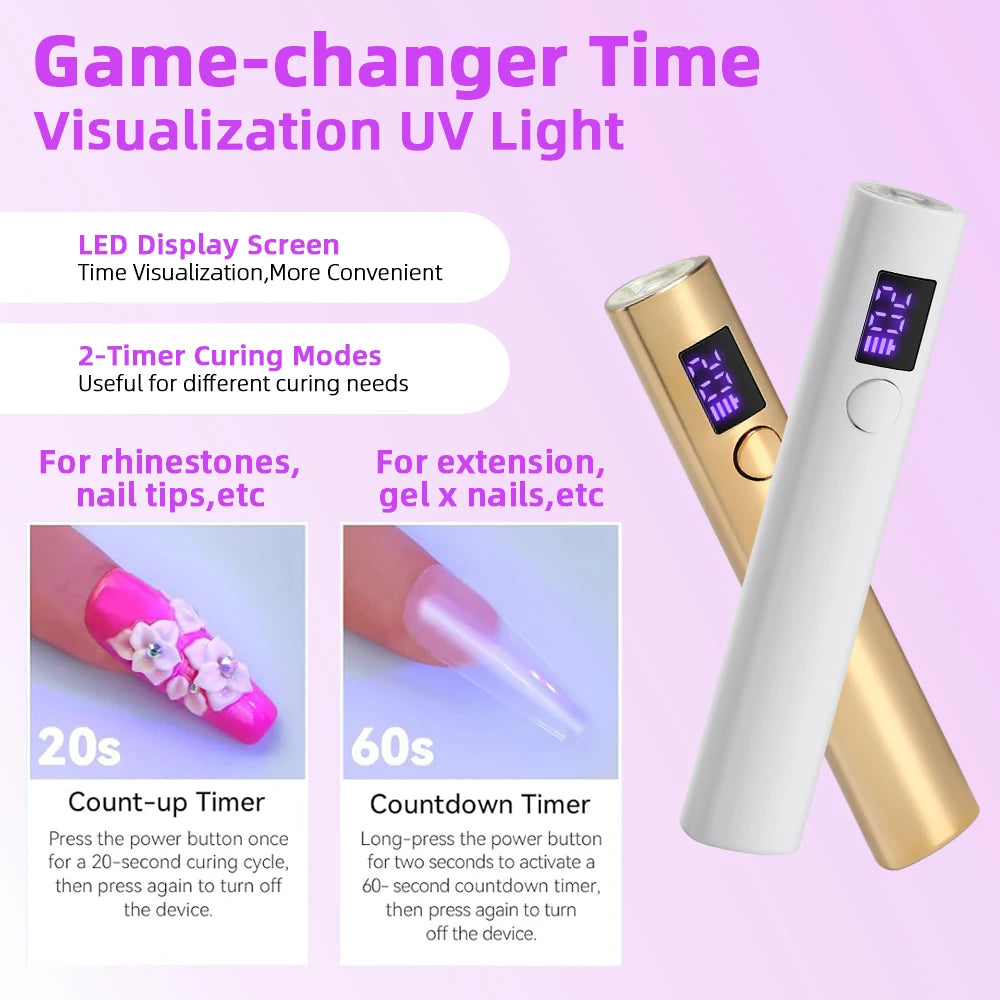 Portable Quick Dry Nail Dryer Machine Mini UV LED Nail Lamp For Home