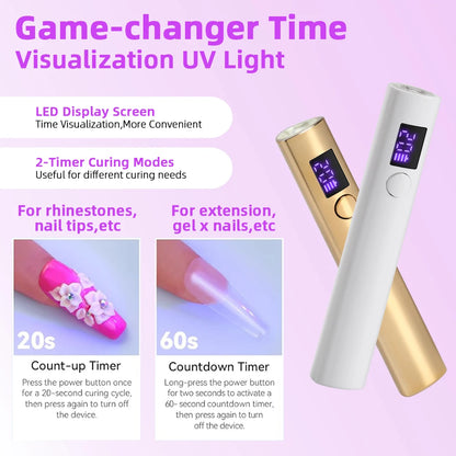 Portable Quick Dry Nail Dryer Machine Mini UV LED Nail Lamp For Home