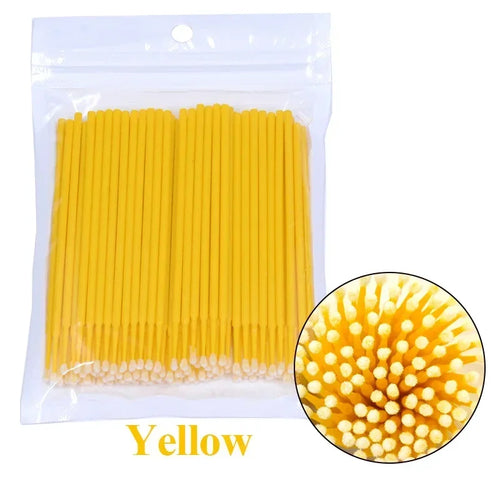 Cleaning Micro Cotton Brush Lash Extension 100Pcs Eyelash Swab