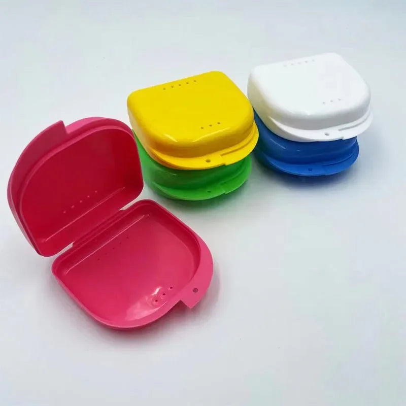 1pcs Denture Tray Box Dental Orthodontic Retainer Box Case Plastic