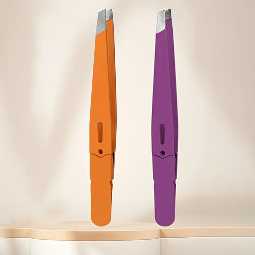 Eyebrow Tweezer Colorful Hair Beauty Fine Hairs Puller Stainless Steel