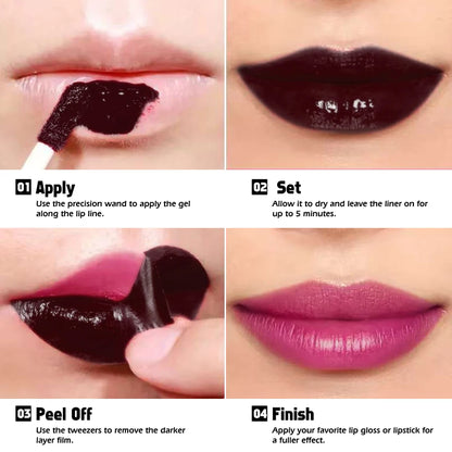 7 Colors Peel Off Lip Stain Reveal Long Lasting Waterproof Pink Lip