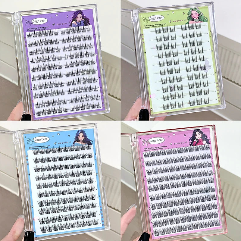 Gege bear Glue-free False eyelashes: A Lazy Person's Trilogy - Natural