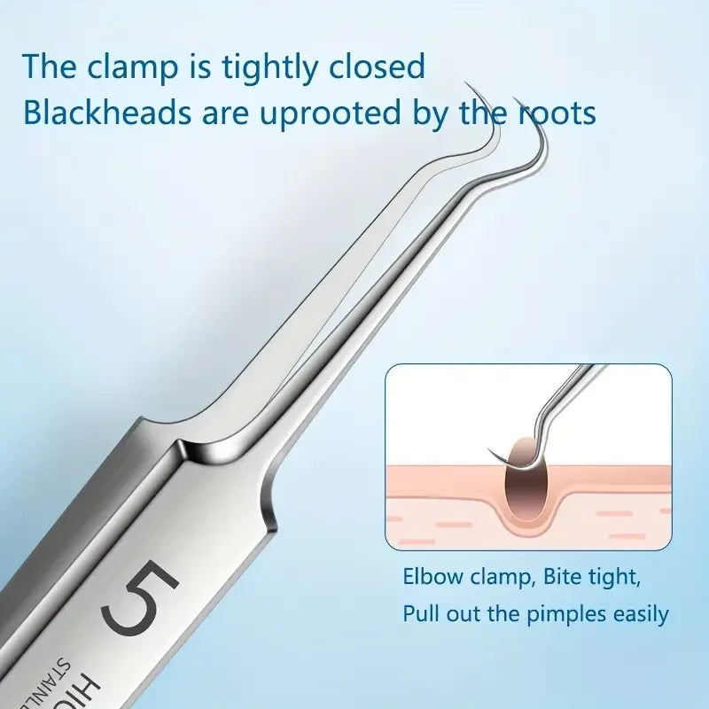 8 PCS Stainless Steel Acne Clip, Cell Clip, Blackhead Clip, Acne