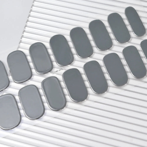 16Tips Semi-Cured Gel Nail Sticker Pure Color UV/LED Lamp Gel Nail