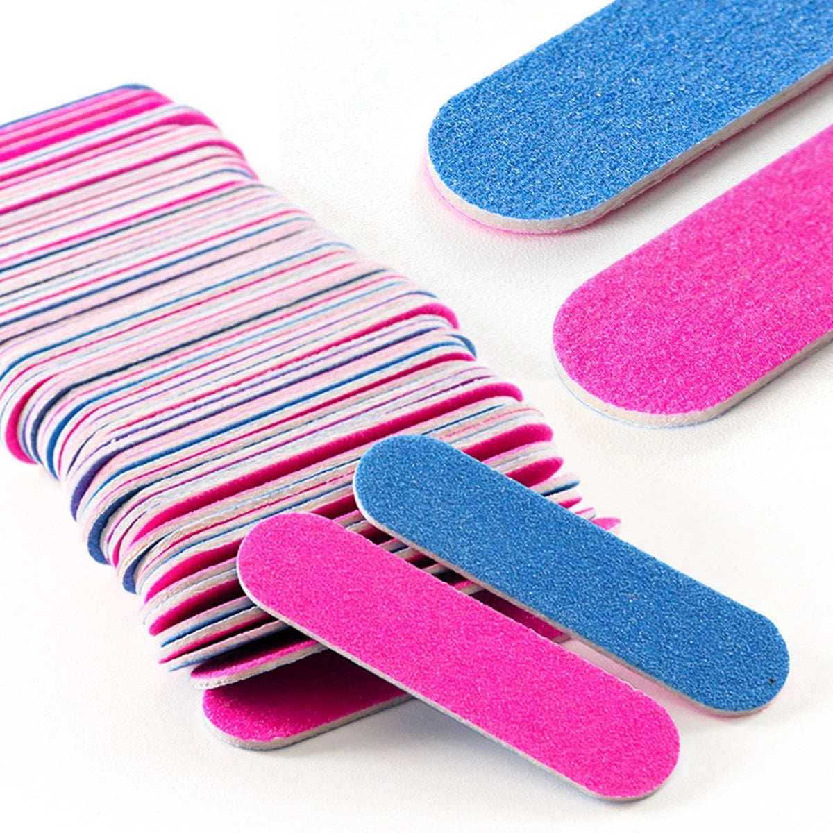 10/20/50/100/200 pcs Disposable Mini Nail Files - Double Sided Emery