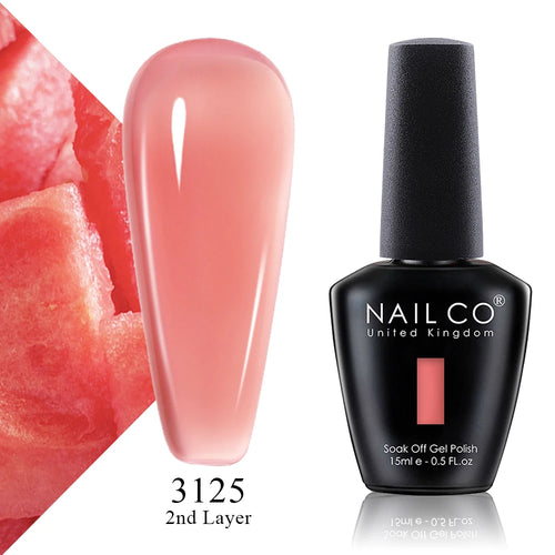 NAILCO 15ml Translucent Color Gel Nail Polish Vernis Semi Permanent UV