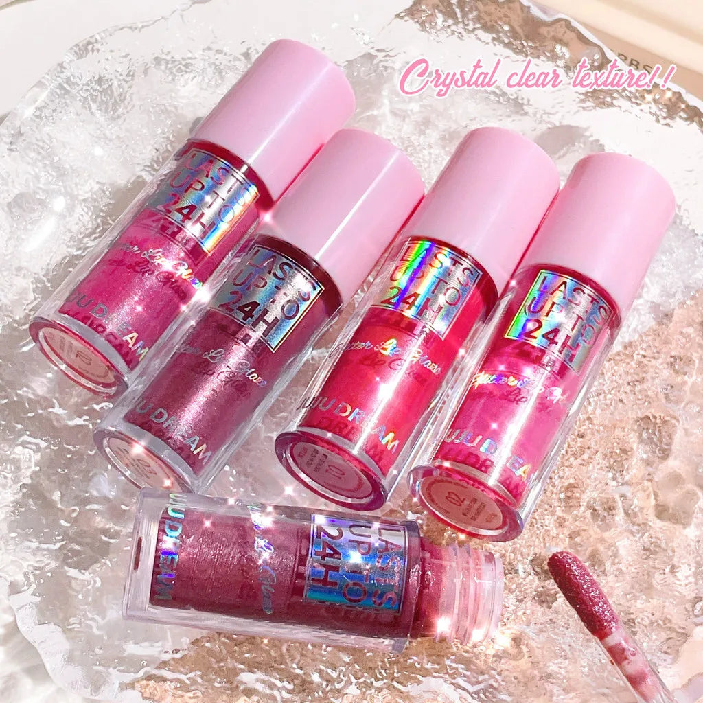Flowing light Glitter Lip Glaze Long Lasting Lip Gloss Waterproof