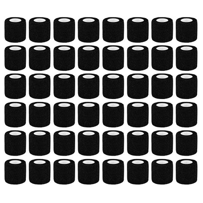 5/10/15/20 Black Tattoo Grip Bandage Cover Wraps Tapes Nonwoven