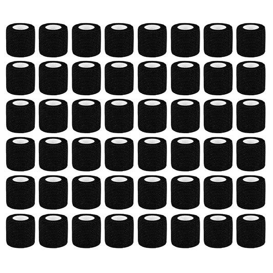 5/10/15/20 Black Tattoo Grip Bandage Cover Wraps Tapes Nonwoven