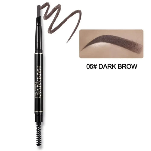 HANDAIYAN Eyebrow Pencil Automatic Rotating Double Head Long Lasting