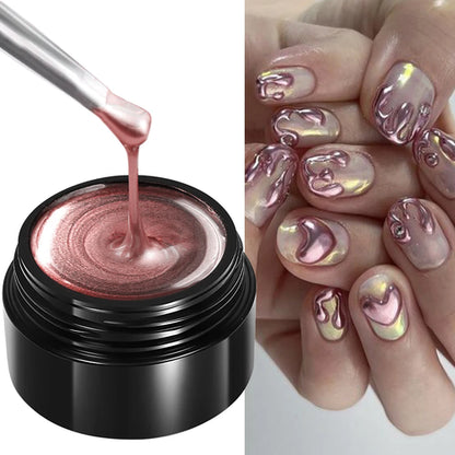 Metallic Painting Gel Chrome Gold Silver Rose Gold Mirror Effect Nail