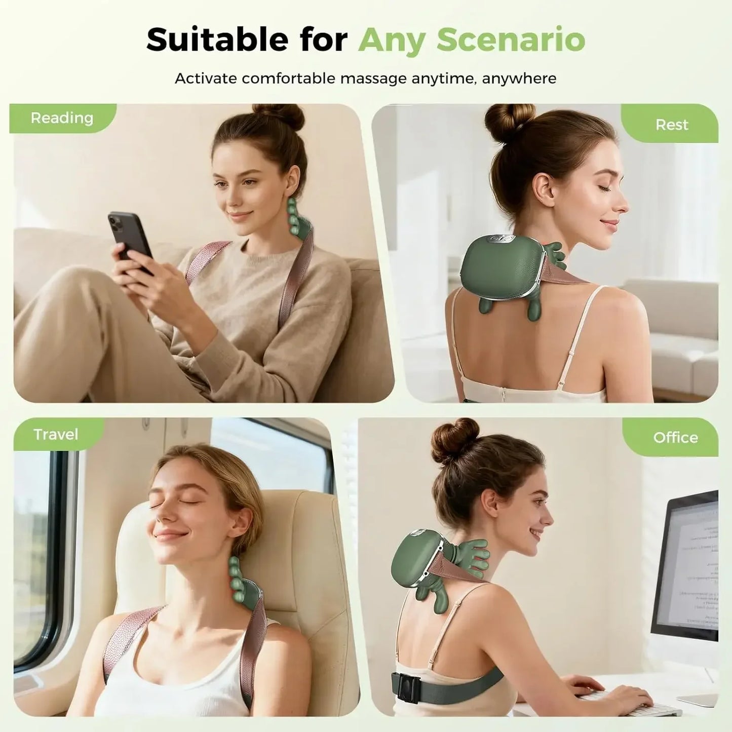 Neck Shoulder Massager Finger Pressure Shiatsu Neck Back and Shoulder
