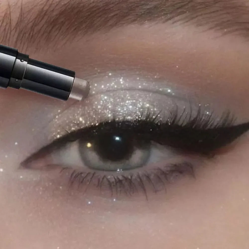 Dual-Ended Eyeshadow Stick,  Matte & Shimmer, Waterproof Long-Lasting
