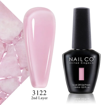NAILCO 15ml Translucent Color Gel Nail Polish Vernis Semi Permanent UV