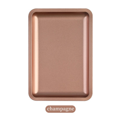 1PC Square Stainless Steel Cosmetic Storage Tray Nail Art Manicure