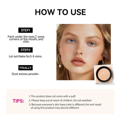 Loose Baking&Setting Powder Long Lasting Oil Control Natural Face