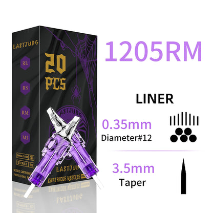 Tattoo Cartridge Needles 20Pcs LASTJUDG Tattoo Needles For Makeup