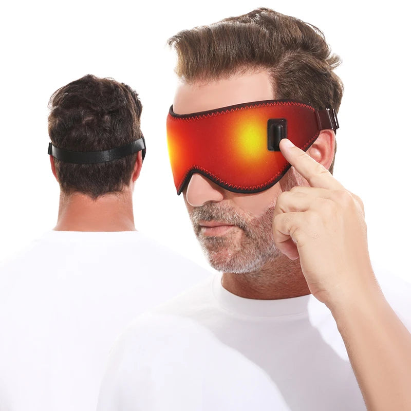 Portable Electric Heated Eye Massager USB-Powered Winter Warm Eye Mask