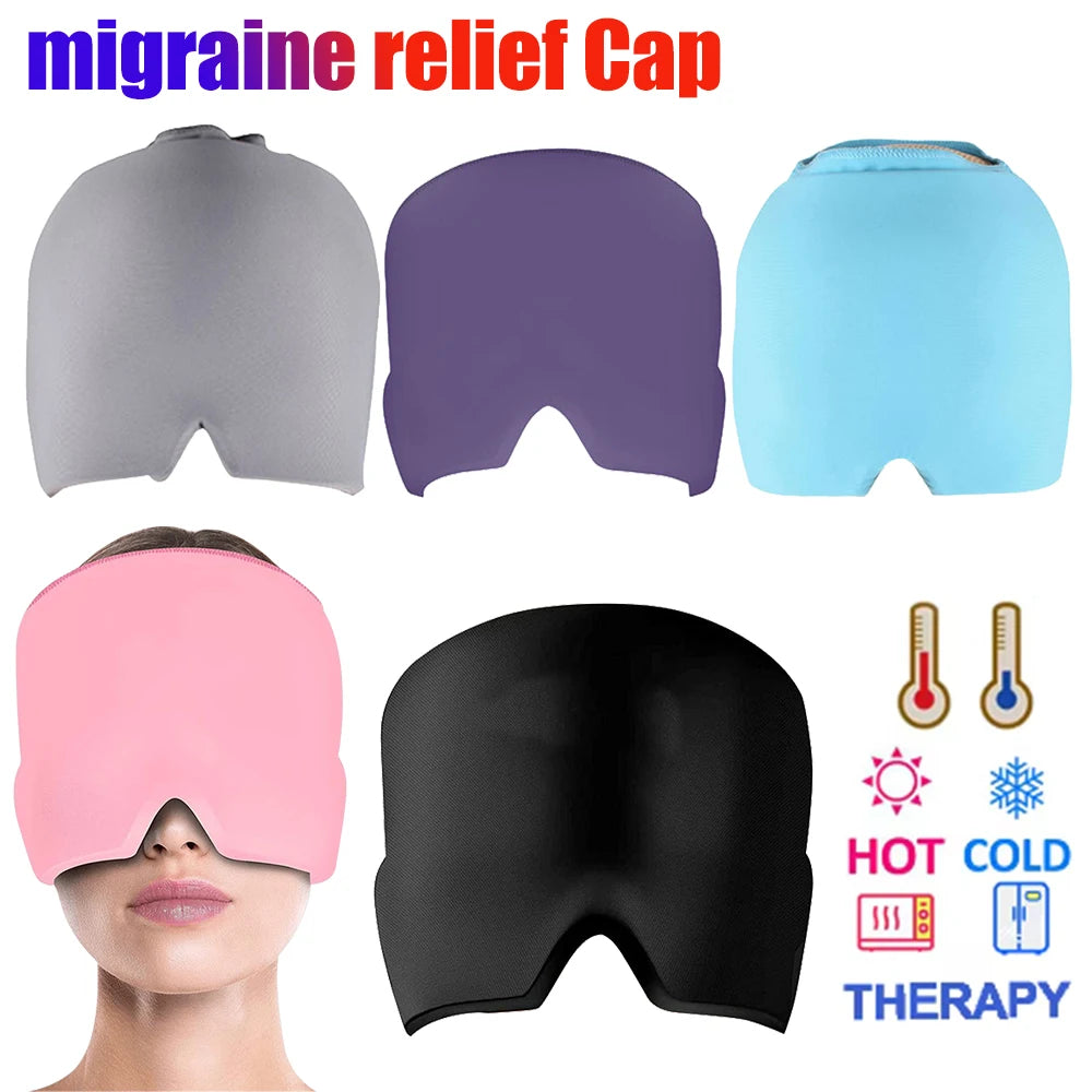 Relief Headgear Migraine Relief Cap Gel Ice Cap Cold Compress Therapy