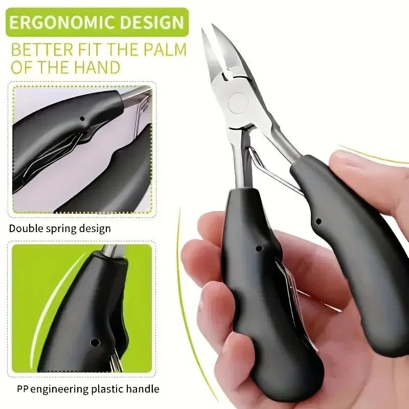 Nail Clippers Professional Hawkbill with Nail Pick Trimmer for Ingrown