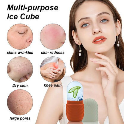1pc facial beauty applicator, skin care tools, ice shaving massage,