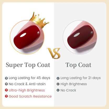 BORN PRETTY 10ml Base Gel Top Coat Rubber Gel Reinforcement Gel for