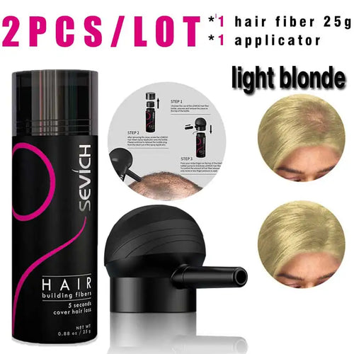 SEVICH Hair Building Fiber Set Cover Sparse Hair Or Bald Spots Hair
