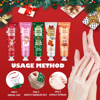 Christmas gift 5/box hand cream set, cream texture, hand cream travel