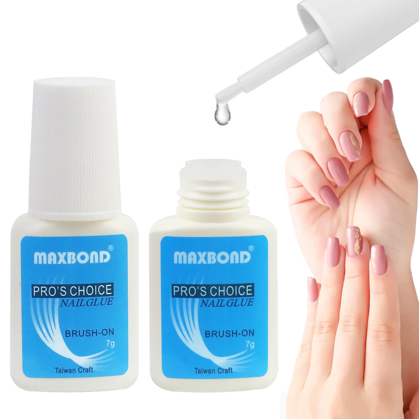 5pcs quick drying adhesive nail glue professional nail glue for false
