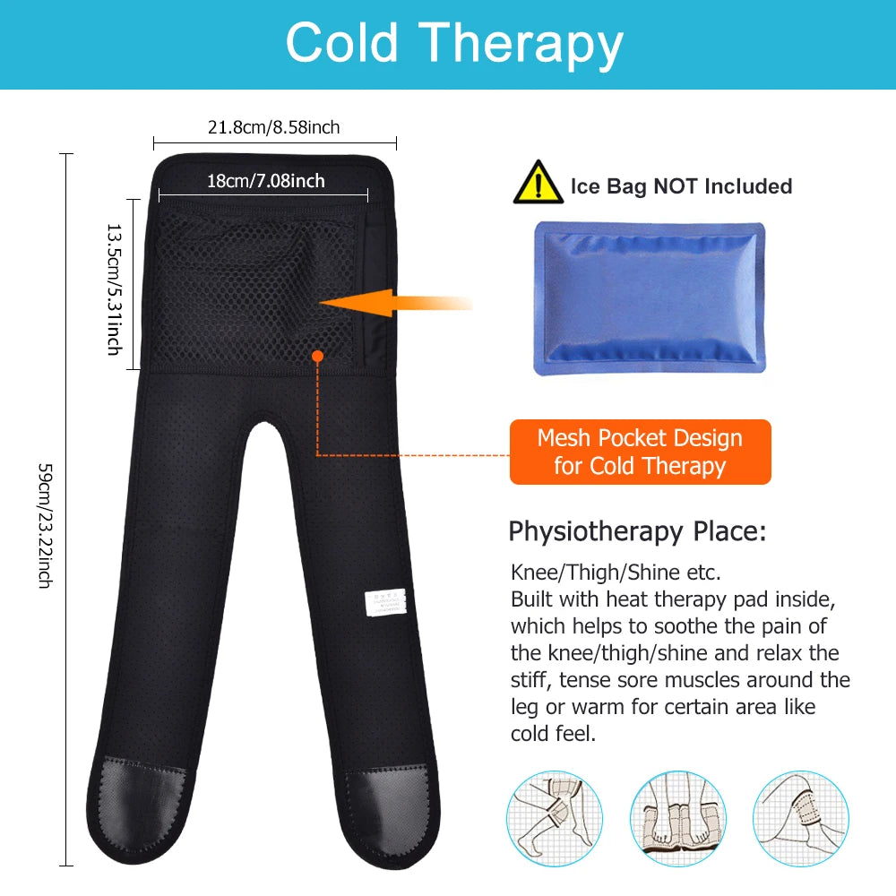 Electric Knee Heating Pad USB 3-gear Heated Knee Brace Support for