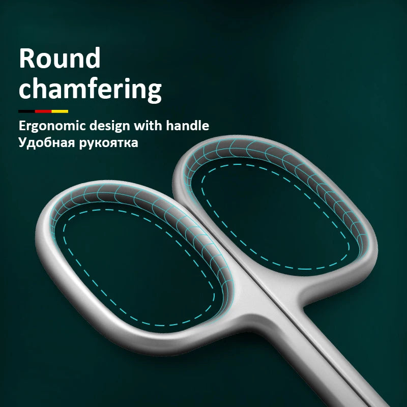Stainless Steel Curved Tip Thin Blade Cuticle Scissors Nail Clippers